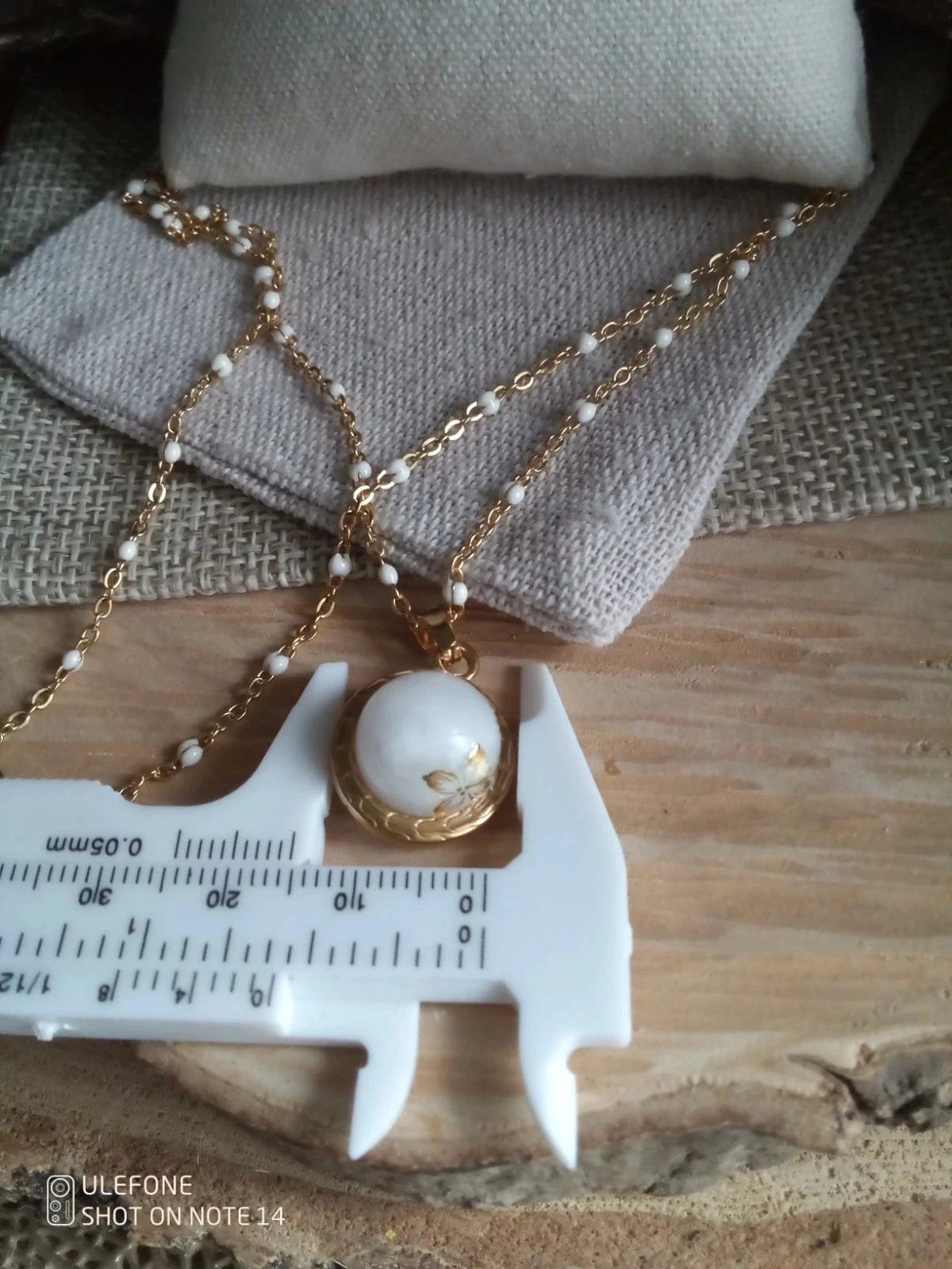 Collier pendentif en pierre de lune naturelle – photo 2